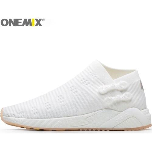 ONEMIX sneakers for women light cool breathable running shoes knitted vamp women shoes durable rubber outsole socks-lik sneakers