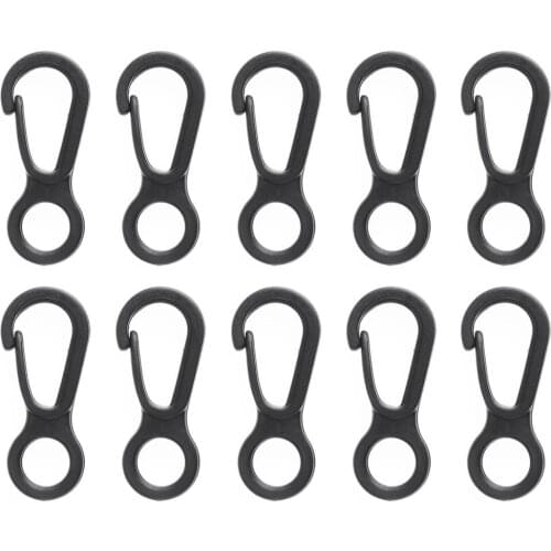 10 Small Snap Hooks Nylon Plastic Flag Pole Clasps Waterproof Flagstaff Holder Buckle Reusable Flagpole Clip Fastener Attachment
