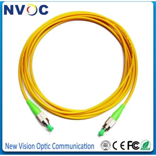 10Pcs/bag,FC/APC-FC/APC 1M Simplex SM G652D Fiber Optic Patch Cord,3M 3.0mm PVC Jacket,FC ST LC SC APC Fiber Optic Jumper
