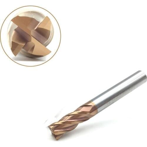 12mm carbide end mill HRC60 4Flute D12*75 Solid Carbide Spiral Straight Shank Four Flute End Mills cnc Cutting Router Bit