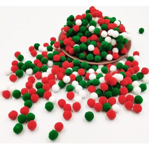 8MM 1000pcs Pom Pom Mulitcolor Soft PomPom Plush Fur Ball Handicraft Toy Wedding Decor Garment Sewing Accessories Chilren Toy