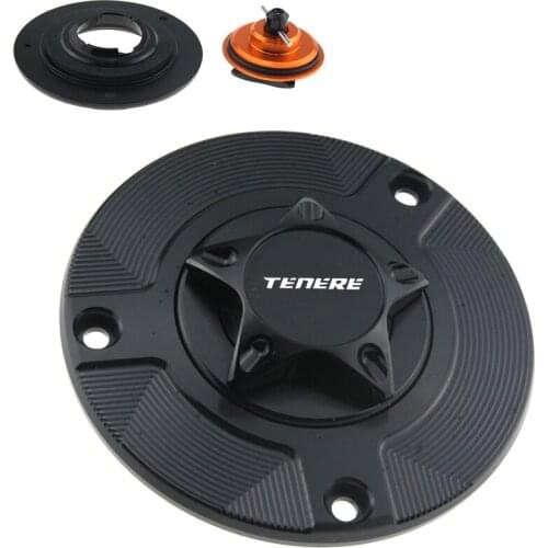 For Yamaha XT660 XT660R XT660X TENERE SUPER TENERE XT1200ZE Aluminum CNC Motorcycles Fuel Tank Cap Gas Cap Cover Keyless