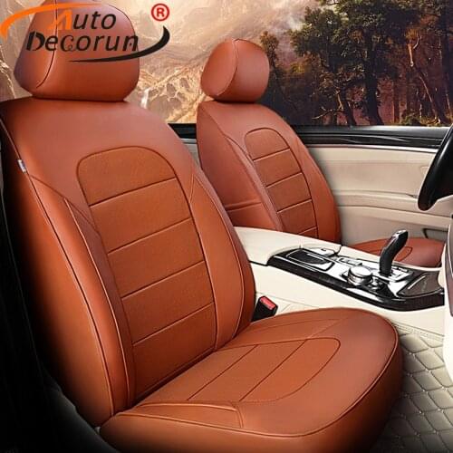 AutoDecorun Custom Cowhide Car Seat Cover for Buick Enclave 2011-2016 Seat Cover Real Leather Car Cushion Accessories 23PCS/Set