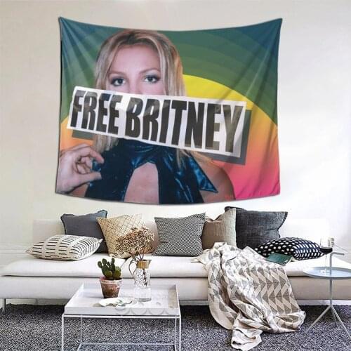 Free Britney Tapestry Famous star Tapestry Wall Bedspread kawaii Hanging Blanket For Bedroom Dorm