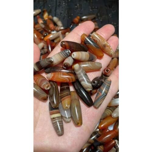 100pcs/lot All kinds of natural striped agate beads wholesale Jewelry accessories stone Pure natural gemstone diy Ethnic style