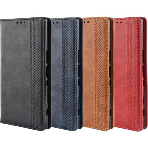 For Sony Xperia 1 Case Luxury Leather Flip cover funda with Stand Card Slot phone cases For Sony Xperia 1 Without magnets coque