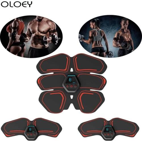 EMS Muscle Electro Stimulator Gym Electrostimulator Abdominal Electric Massager Training Apparatus Fitness Machine Building Body