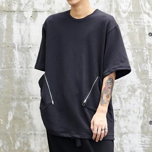 Original design short-sleeved t-shirt 2020 summer new style Yamamoto style Japanese dark loose mens shirt cotton T-shirt trend