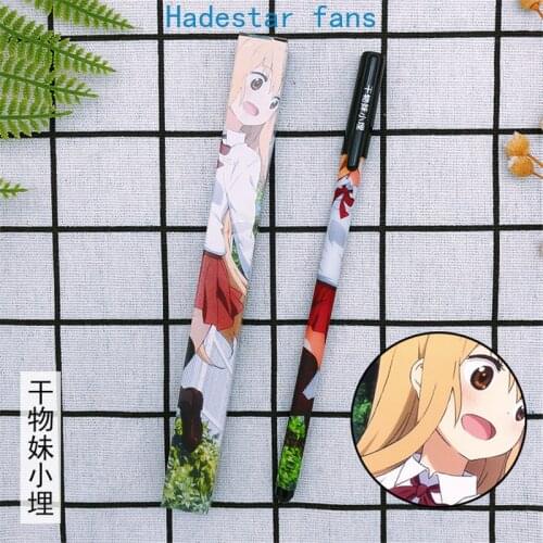 10 sets/lot Anime Himouto Umaru-chan Gel pen Doma Umaru Ballpoint Pen 0.5 Black refill Pens toy gift