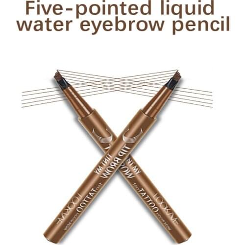 Five-headed Eyebrow Pencil Extremely Fine-grained Eyebrow Pen Waterproof Long-lasting Non-smudge Liquid Eyebrow Cosmetic TSLM1