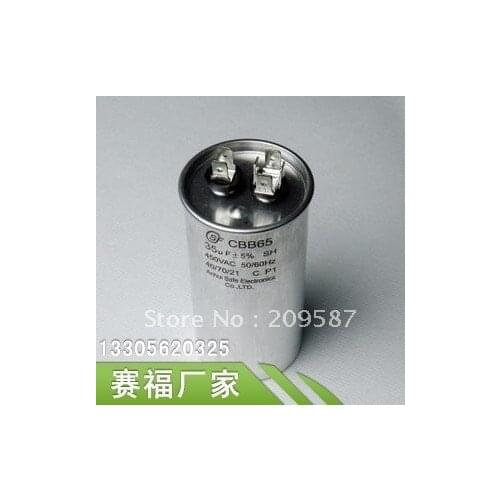 AC Motor Capacitor Air Conditioner Compressor Start Capacitor CBB65 450VAC 35uF