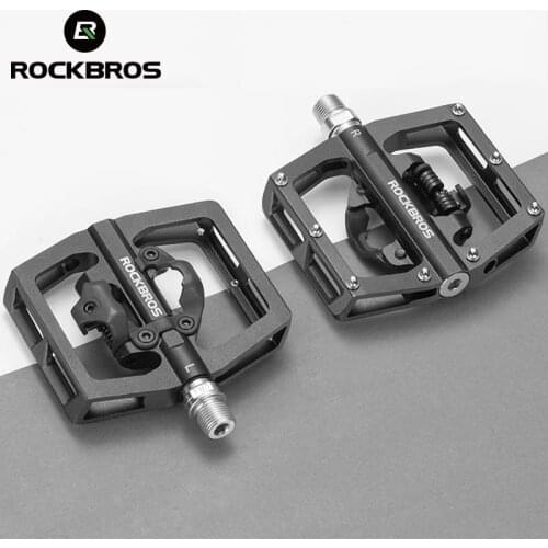 ROCKBROS MTB Bike Pedals Self-Locking Bicycle Pedal Bicycle Pedal Aluminum Lock Pedals Sealed Bearing Bicycle Equipment