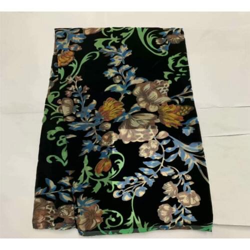 New Fashion Silk Velour Fabric Textile Jacquard High Quality Velour Fabric For Ladies Dress Fabric 5 Yards! LXF62510