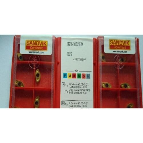 ORIGINAL 10PCS CARBIDE INSERT R216-1002E-M1025