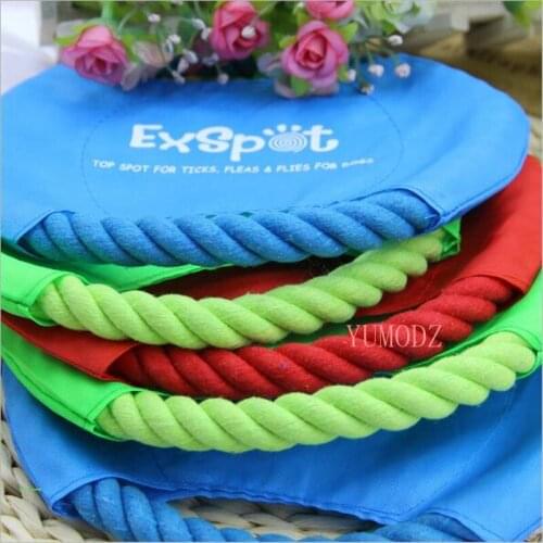 Durable Pet Dog Outdoor Training Puppy Flying Discs Toy High Quality Nylon Big Dog Chew Rope Toy Interactive dog supplies toy