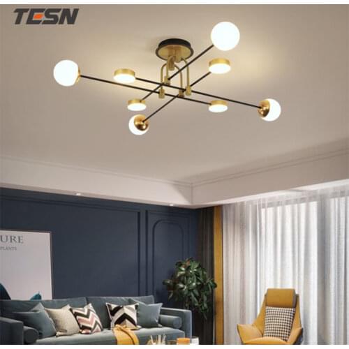 Modern simple atmosphere home dining room lamp Nordic bedroom ceiling light luxury living room chandelier