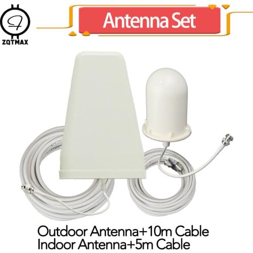 ZQTMAX 2g 3g 4g Onmi antenna set for gsm cell phone signal booster lte repeater internet cellular amplifier with cable