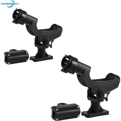 2PCS 360 Degree Adjustable Removable Fishing Rod Holder Stand For Fishing Rod Kayak Boat Support Tools Accessories Pole Bracket