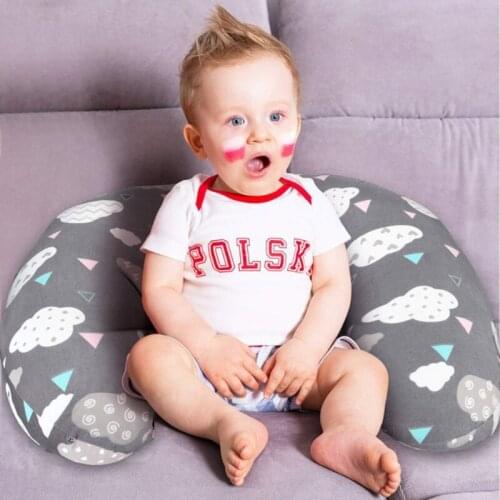 2Pcs Baby Feeding Pillowcase U Shaped Cushion Breastfeeding Nursing Pillow Cover U7EE