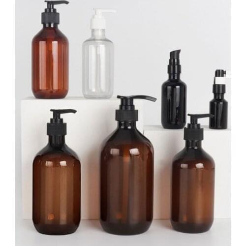 300/500ml Bathroom Portable Soap Dispensers Lotion Shampoo Shower Gel Holder Soap Dispenser Empty Bath Pump Bottle Home