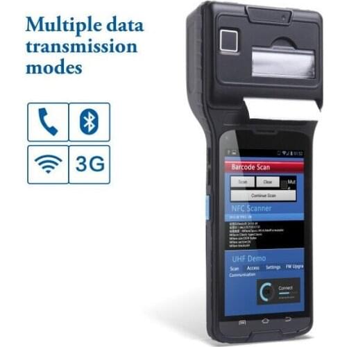 5 Inch Andriod Pos Printer Terminal Rfid UHF 2D Barcode Reader with NFC Reader,Thermal Printer WIFI Bluetooth 4G LS550S(2D+UHF)