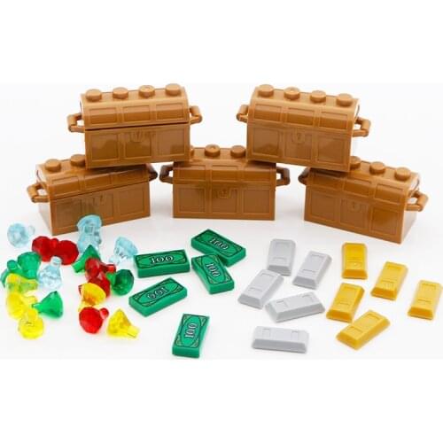 Blocks Friends Building Brick Jewelry Box Treasure Dimonds Pirates of the Caribbean Accessories Toys Compatible with City Blocks