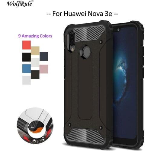 For Cover Huawei Nova 3e Case Soft TPU & PC Armor Phone Case For Huawei Nova 3e Cover For Huawei P20 Lite Case Shell 5.84