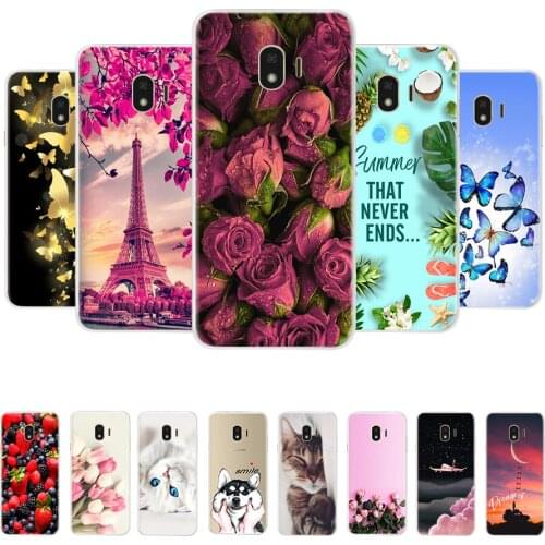 Phone Case For Samsung Galaxy J4 2018 Case Silicone Cute Soft TPU Cover For Samsung J4 J400 Coque Housing Back 5.5" Cover Bumper