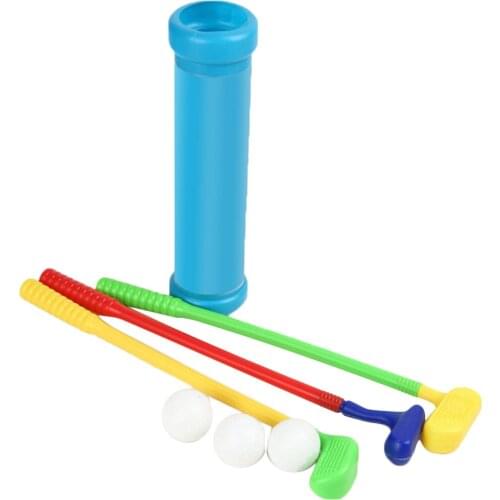 Kid Golf Plastic Toy Set Golf Clubs Balls Indoor Outdoor Leisure Sports Set SAL99