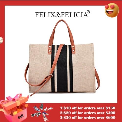 FELIX&FELICIA Factory Brand Fashion Women Handbags For 2021 High Quality Designer Luxury Crossbody Canvas Ladies Shoulder Bag