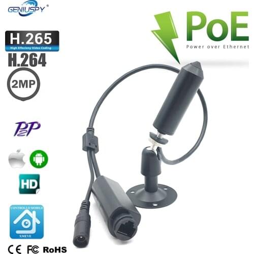 1080P POE Power Mni Covert IP Camera Surveillance Network Video Camera Support Onvif IP Camera Mini Bullet WEB Camera Pin hole