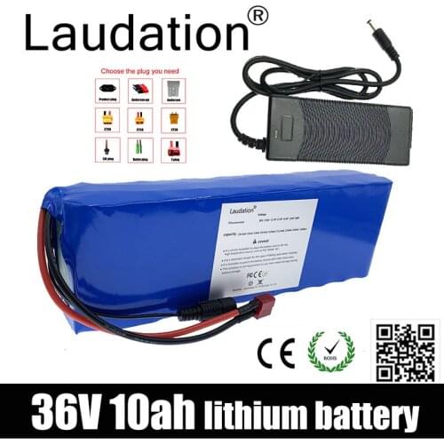 Laudation 36v Lithium Battery 36V 10Ah Battery For Electric Bicycle 21700 Engine or Motorcycle Scooter With 15A BMS High Power
