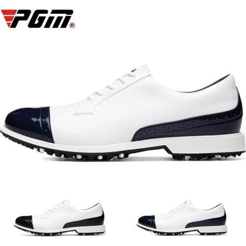 PGM Golf mens shoes ANTI SLIDE NAIL breathable waterproof outdoor sports mens shoes