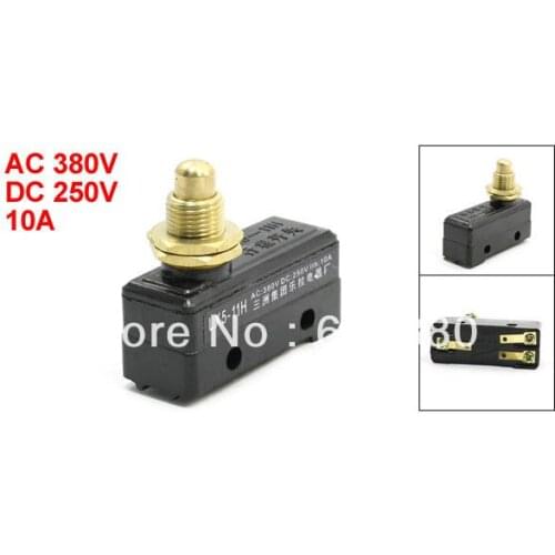 LX5-11H 3 Screw Terminals Snap Push Plunger Actuator Panel Mounted Basic Limit Switch SPDT 1 NO + 1 NC