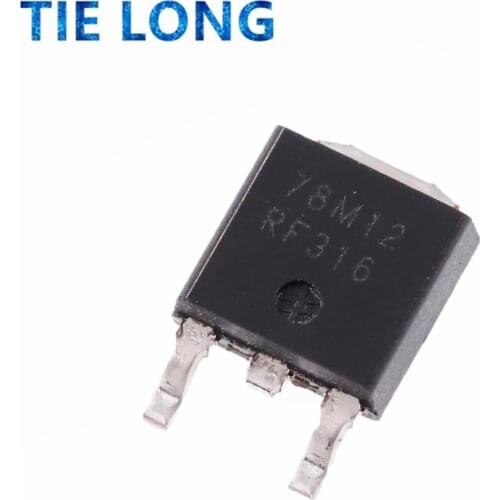 10PCS 78M12 TO-252 L78M12CDT TO252 L78M12 TO-252-2(DPAK) 12V voltage regulator new and original