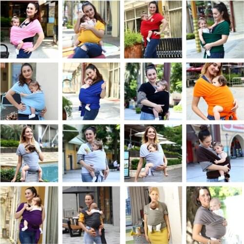 19 colors Ergonomic Baby Carrier Baby Sling Travel Straps Breathable Infant Baby Strap Soft Flexible Baby Carrier Portable Sling
