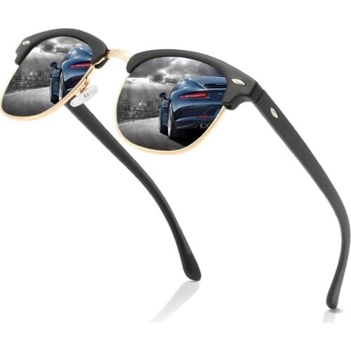 Fashion Square Retro Sunglasses Men Polarized Driving Glasses Male Change Color Sun Glasses Day Night Vision Drivers Eyewear