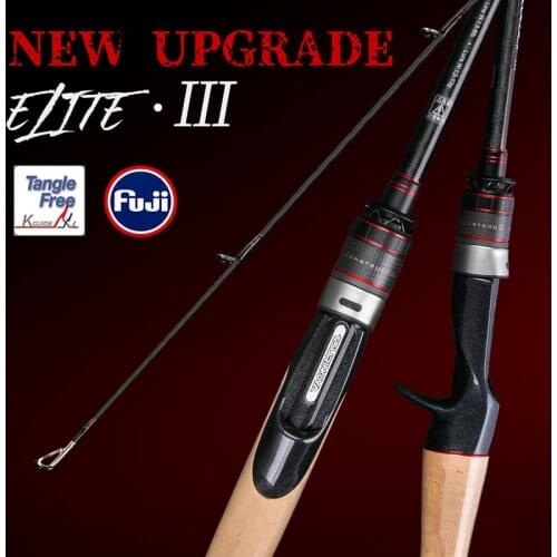 TSURINOYA ELITE III Spinning Casting Fishing Rod 1.95m 2.03m 2.09m 2.13m Full FUJI Part High Carbon Bass Lure Rod Freshwater Rod