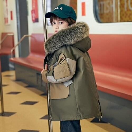 Winter 5-14 Years Children White Duck Down Jacket Thicken Warm Hooded Windproof Coat Kids Down Jacket For Boy Girl Cold Weather