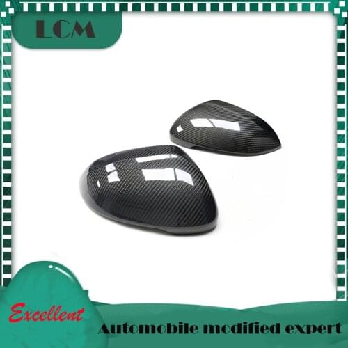 1:1 Replacement Carbon Fiber Mirror Cover For Passat Variant Arteon Magotan 19+ Gloss Black Style with/no Lane Assist Mirror Cap