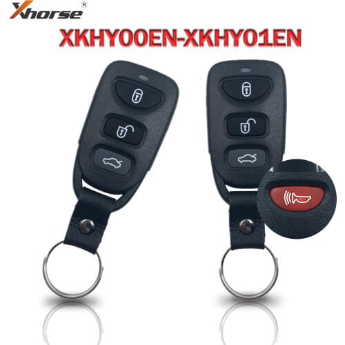 10pcs/lot Xhorse Wire Universal Remote Car Keys 3/4 Buttons for Hyundai VVDI Key Tool MAX VVDI2 MINI Programmer XKHY00/HY01EN