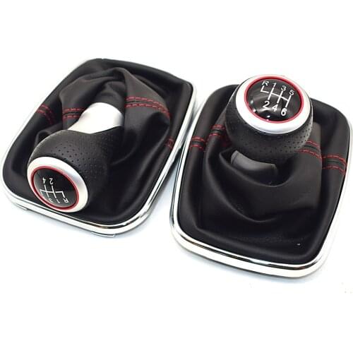 12mm For Volkswagen VW Golf 4 IV MK4 GTI R32 Bora Jetta 5 Speed Black Frame Gear Shift Knob Lever Gaiter Boot 1999-2004