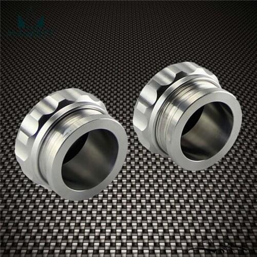 2Pcs 1.5" 38.1mm Aluminium Weld On Filler Neck And Cap Oil, Fuel, Water Tank