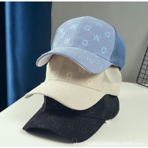 Letter Embroidery Mesh Baseball Hat Female Spring Summer Hollow Outdoor Sports Outing Sunshade Cap Trend Sun Hat Man Couple Gift