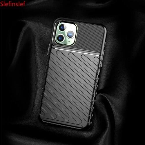 Armor Case for iPhone 11 Pro MAX Case XS MAX XR Soft Silicone Anti-fall Mobile Phone Case Cover for iPhone 11 Pro XS MAX XR