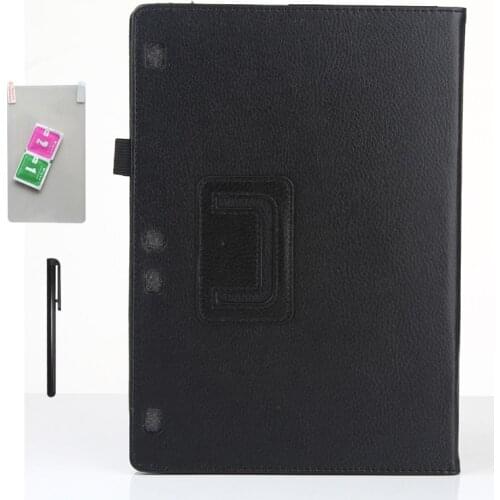 Tablet Case for Lenovo TAB 3 10 TB-X103F Tab 10 10.1" PU Leather Folding Flip Stand Cover for Lenovo Tab 2 A10-70 + Fillm + Pen