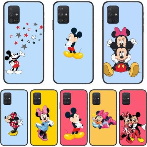 Mobile Case Disney Micky Mouse Phone Case Hull For Samsung Galaxy A 50 51 20 71 70 40 30 10 E 4G 5G S Black Shell Art Cell Cove