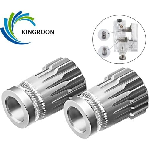 KINGROON BMG Drive gear Dual Drive Gear Extruder Upgrade MK8 BMG Extrusion Wheel For Prusa i3 3D Printer Gear Bowden Extruder