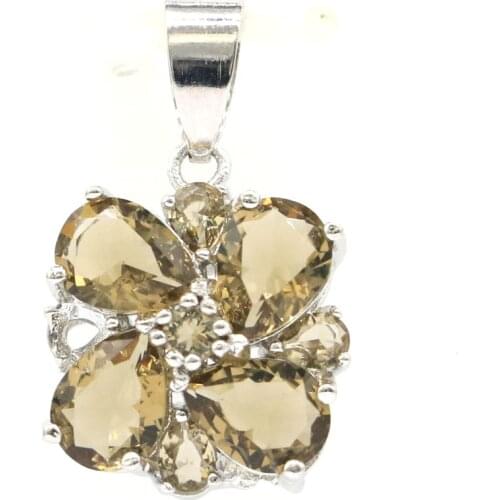 35x25mm Dazzling Big Round Created Fire Rainbow Mystic Topaz Paris Blue Topaz CZ Silver Pendant Eye Catching