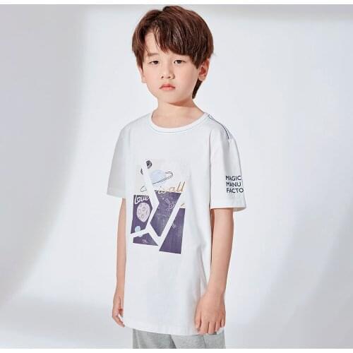 Hollead 2021 New Summer Boys Girls T Shirt Fashion Print Kids Tee For Children Cotton Short Sleeve Teenager Casual Clothes